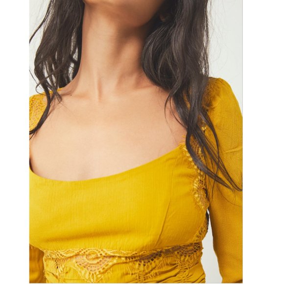 Free People On Point Lace Top - Picture 3 of 13